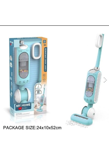 Gerçek Vakum Yapan Sesli Işıklı Elektrikli Oyuncak Süpürge