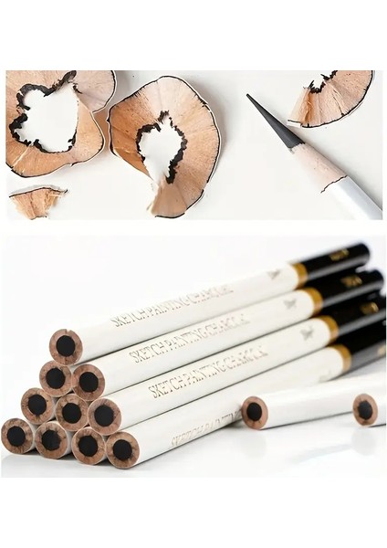 Kömür Kalem Seti, Çizim, Eskiz, Gölgeleme Kalemi, 6 Adet. indirimleri