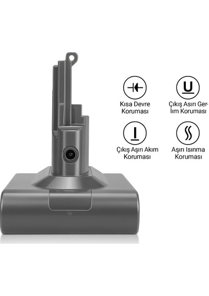 Dyson V8 Uyumlu 4000MAH Yüksek Kapasiteli Yedek Pil fırsatları
