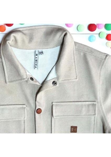 Çelikli Pike Çıtçıtlı Gömlek Bej fiyatları