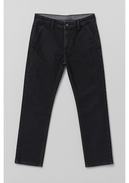 Erkek Siyah Slim Straight Likralı Jean Pantolon fiyatları
