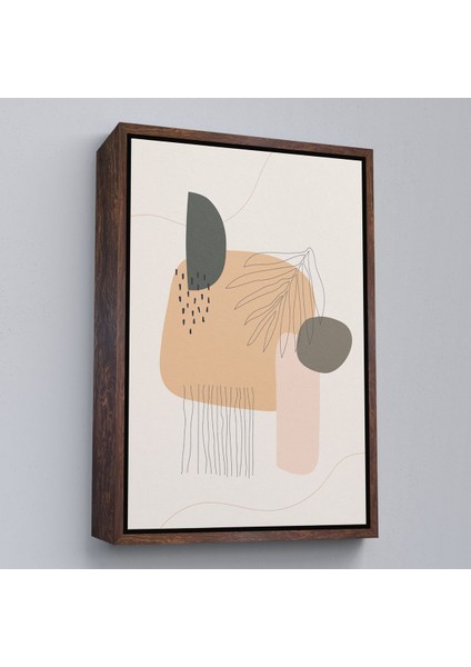 Beyaz Çerçeveli Iskandinav Soyut Tablo fiyatları