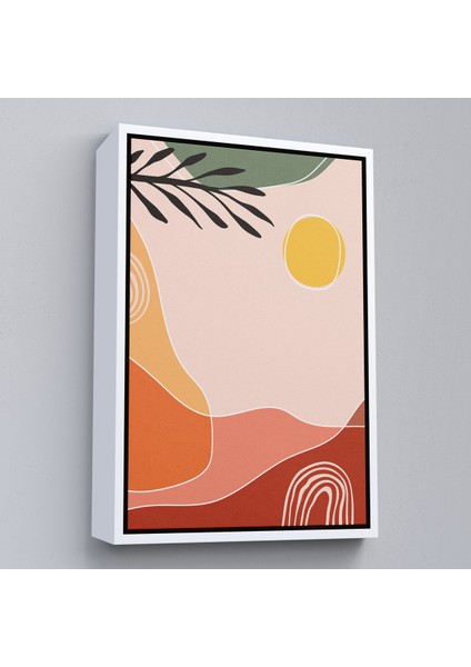 Siyah Çerçeveli Iskandinav Soyut Tablo fiyatları