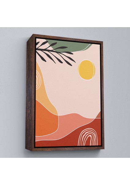 Siyah Çerçeveli Iskandinav Soyut Tablo modelleri