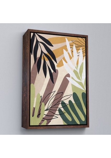 Kahverengi Çerçeveli Spiritual Boğa Tablosu