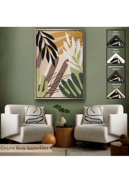 Kahverengi Çerçeveli Spiritual Boğa Tablosu