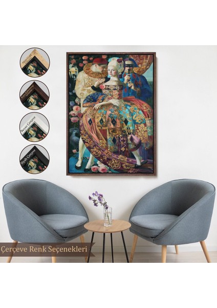 Beyaz Çerçeveli Olga Suvorova Dekoratif Duvar Tablosu