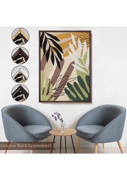 Kahverengi Çerçeveli Spiritual Boğa Tablosu