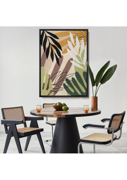 Kahverengi Çerçeveli Spiritual Boğa Tablosu