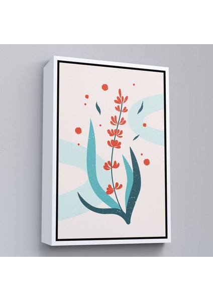 Siyah Çerçeveli Renkli Çiçek Tablosu fiyatları