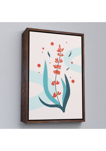 Siyah Çerçeveli Renkli Çiçek Tablosu modelleri