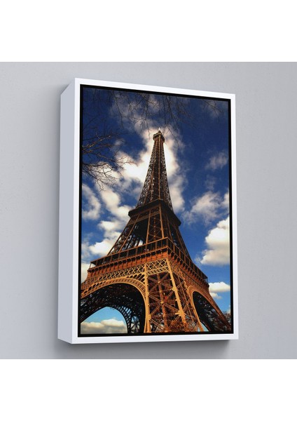 Siyah Çerçeveli Fransa Paris Eyfel Kulesi Duvar Tablosu fiyatları