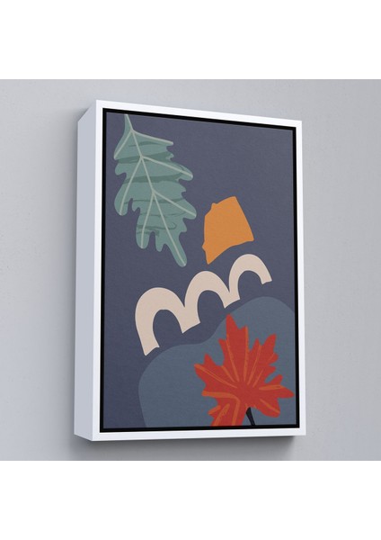 Kahverengi Çerçeveli Soyut Renkler Tablosu fırsatları