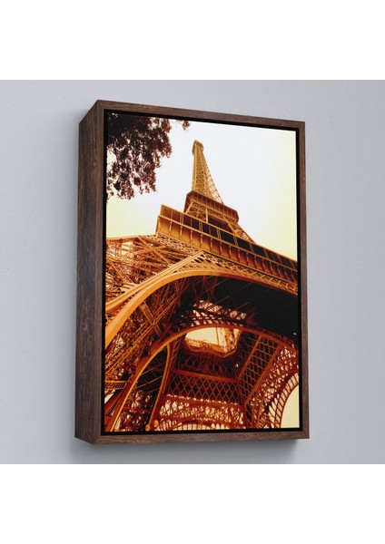 Siyah Çerçeveli Paris Eyfel Kulesi Duvar Tablosu modelleri