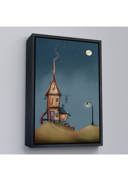 Kahverengi Çerçeveli Güzel Ev Dekoratif Duvar Tablosu modelleri