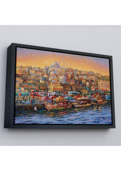 Altın Çerçeveli Sultan Ahmet Camii Önündeki Yavru Kedi Tablosu fiyatları