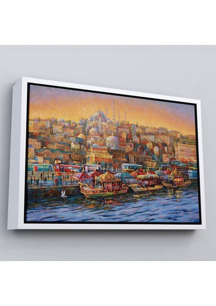 Altın Çerçeveli Sultan Ahmet Camii Önündeki Yavru Kedi Tablosu modelleri