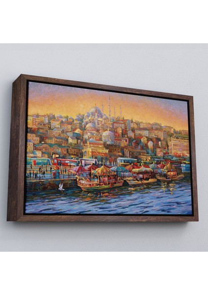 Altın Çerçeveli Sultan Ahmet Camii Önündeki Yavru Kedi Tablosu fırsatları