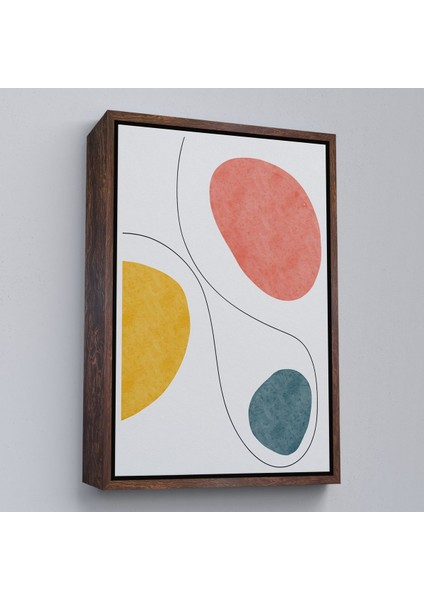 Altın Çerçeveli Dairesel Soyut Tablo fırsatları