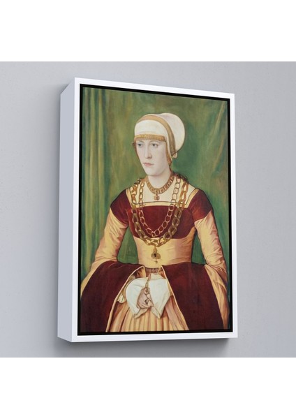 Beyaz Çerçeveli Barthel Beham'in Ursula Rudolph'un Tablosu