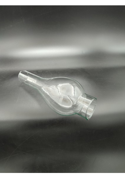 (15.numara) Büyük Gaz Lambası Camı.tam Şeffaf Renkte (Yuva ÇAPI:5.00CM-H:23.50CM)