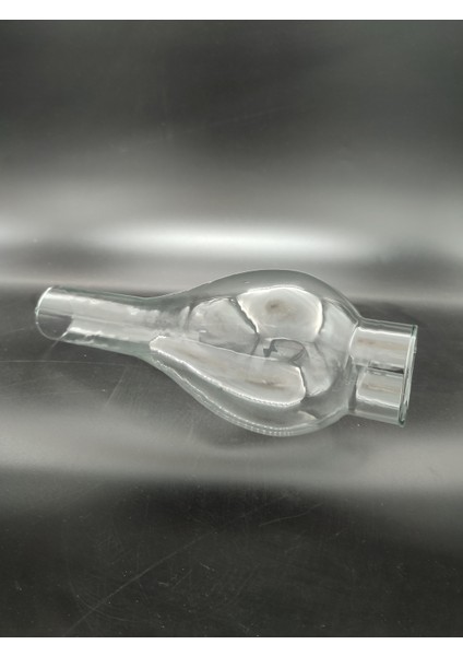 (15.numara) Büyük Gaz Lambası Camı.tam Şeffaf Renkte (Yuva ÇAPI:5.00CM-H:23.50CM)