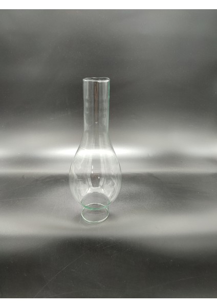 (15.numara) Büyük Gaz Lambası Camı.tam Şeffaf Renkte (Yuva ÇAPI:5.00CM-H:23.50CM)