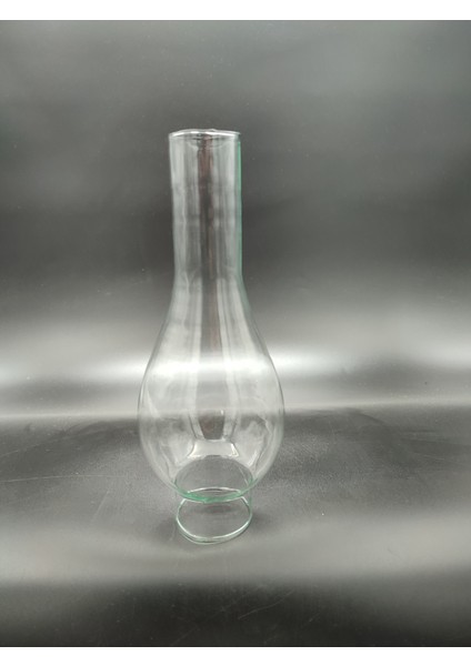 (15.numara) Büyük Gaz Lambası Camı.tam Şeffaf Renkte (Yuva ÇAPI:5.00CM-H:23.50CM)