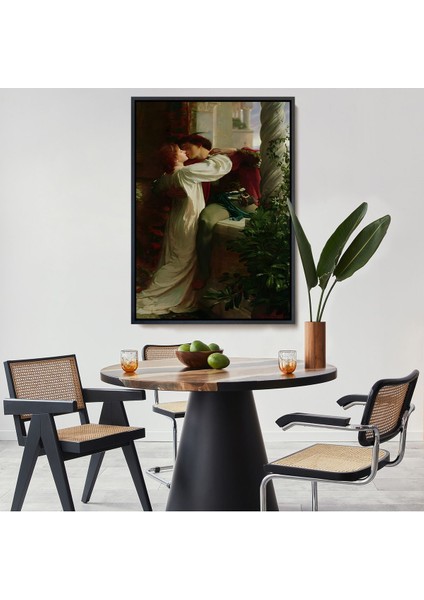 Altın Çerçeveli Romeo ve Juliet Dekoratif Duvar Tablosu