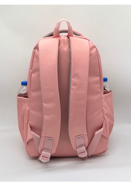 1710 Suya Dayanıklı Okul Sırt Çantası Unisex Günlük Okul Çantası Pudra