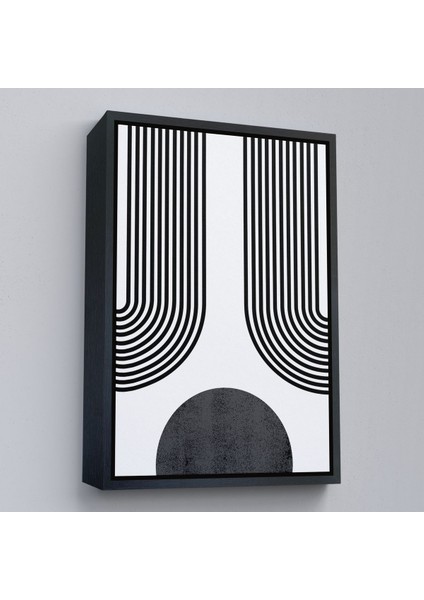 Siyah Çerçeveli Çocuk Odası Sevimli Yavru Ayı Tablosu