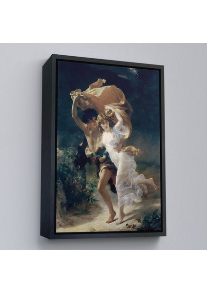 Altın Çerçeveli Fırtına Dekoratif Duvar Tablosu fiyatları