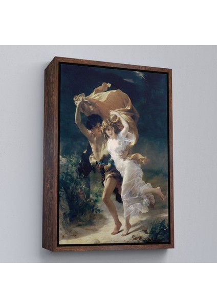 Altın Çerçeveli Fırtına Dekoratif Duvar Tablosu fırsatları