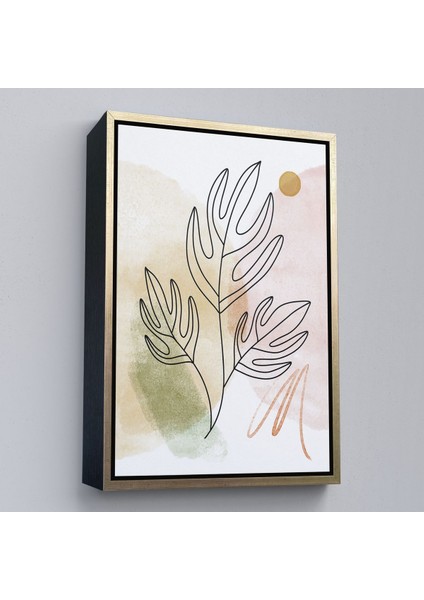 Kahverengi Çerçeveli Iskandinav Soyut Tablo fiyatları