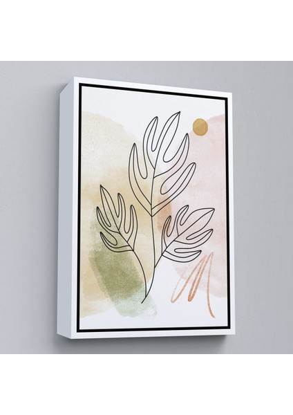 Kahverengi Çerçeveli Iskandinav Soyut Tablo fırsatları