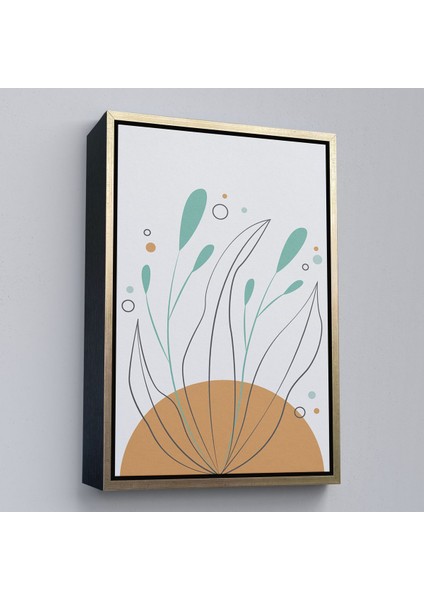 Kahverengi Çerçeveli Iskandinav Soyut Tablo fiyatları