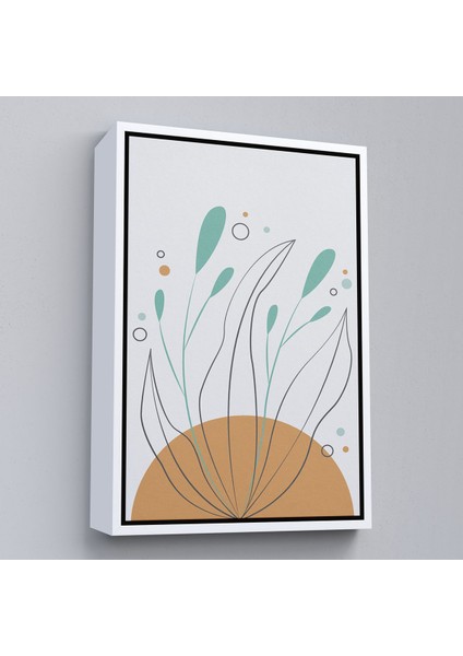 Kahverengi Çerçeveli Iskandinav Soyut Tablo fırsatları