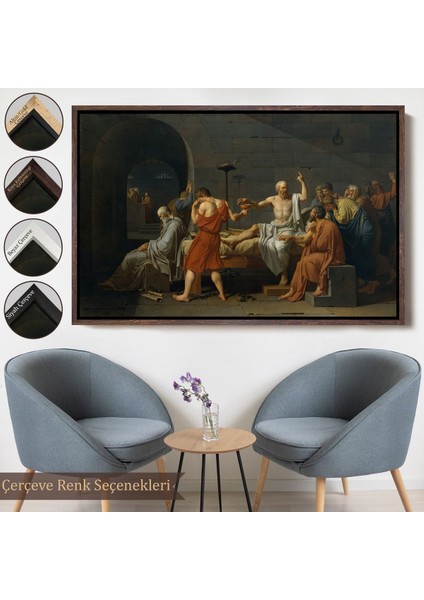 Siyah Çerçeveli Son Akşam Yemeği Leonardo Da Vinci Kanvas Tablo