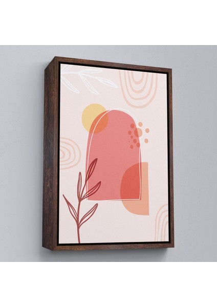 Siyah Çerçeveli Iskandinav Soyut Tablo modelleri