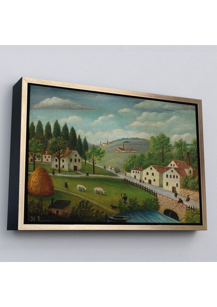 Kahverengi Çerçeveli Rousseau - Bebek Arabaları Pastoral Tablosu fiyatları