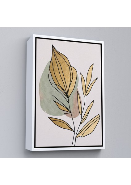 Kahverengi Çerçeveli Soyut Dallar Tablosu fırsatları