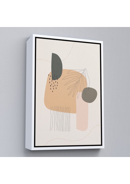 Siyah Çerçeveli Iskandinav Soyut Tablo fiyatları