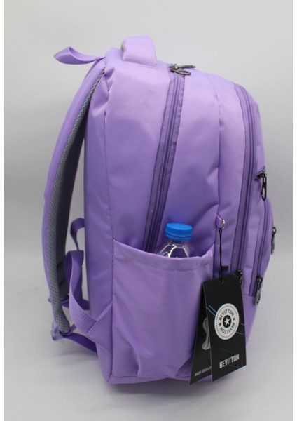1710 Suya Dayanıklı Okul Sırt Çantası Unisex Günlük Okul Çantası Lila indirimleri