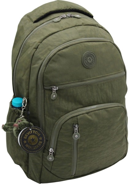 1710 Suya Dayanıklı Okul Sırt Çantası Unisex Günlük Okul Çantası Haki modelleri