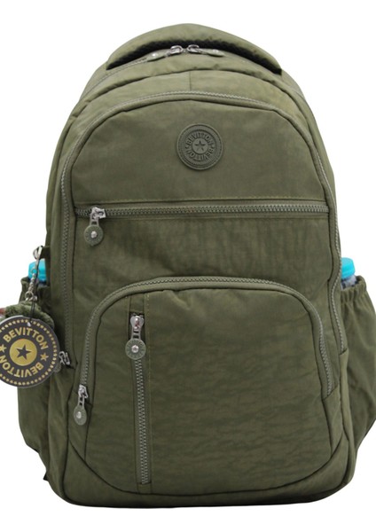 1710 Suya Dayanıklı Okul Sırt Çantası Unisex Günlük Okul Çantası Haki fırsatları