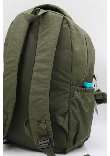 1710 Suya Dayanıklı Okul Sırt Çantası Unisex Günlük Okul Çantası Haki