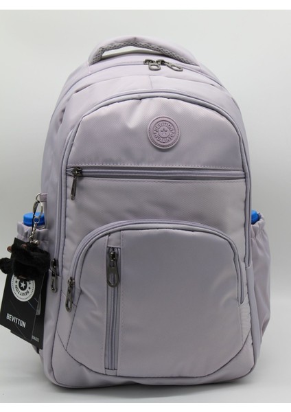 1710 Suya Dayanıklı Okul Sırt Çantası Unisex Günlük Okul Çantası Açık Lavanta modelleri