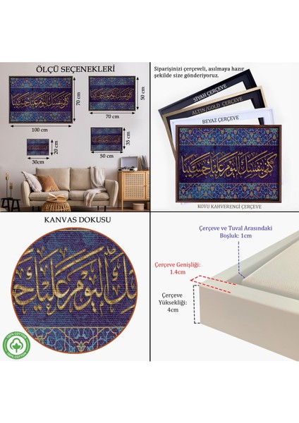 Siyah Çerçeveli Bügün Hesap Görücü Olarak Sen Kendıne Yetersın, Yazılı Dekoratif Kanvas Tablo indirimleri