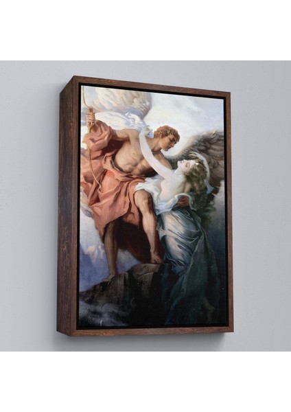 Kahverengi Çerçeveli Gün Doğumu Yıldızı Herbert James Draper Dekoaratif Duvar Tablosu