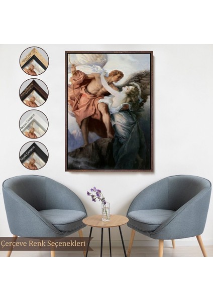 Kahverengi Çerçeveli Gün Doğumu Yıldızı Herbert James Draper Dekoaratif Duvar Tablosu